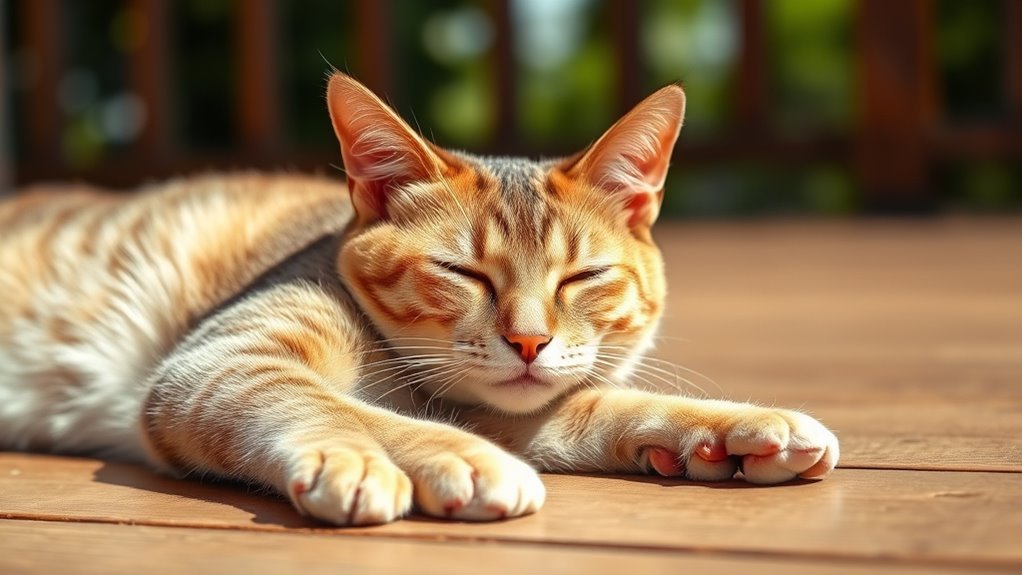 cats cool through grooming