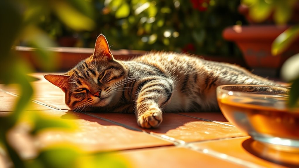 cats generally dislike hot weather