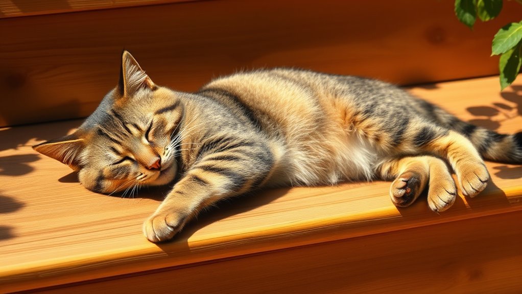 cats regulate temperature behaviorally
