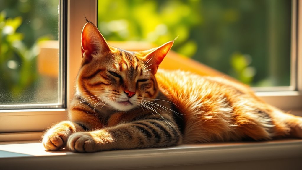 cats seek warm cozy spots