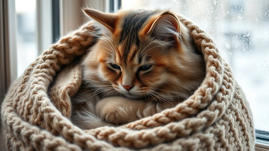 cats seek warmth outdoors