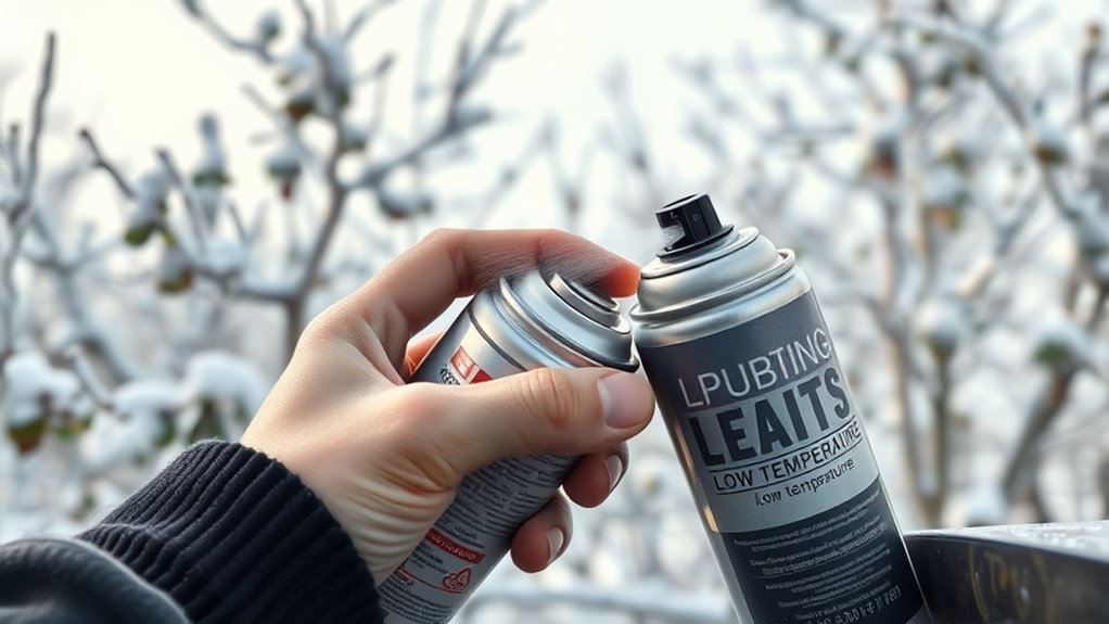 choose cold weather spray paints