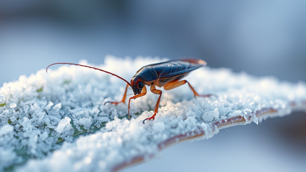 cockroaches avoid cold temperatures