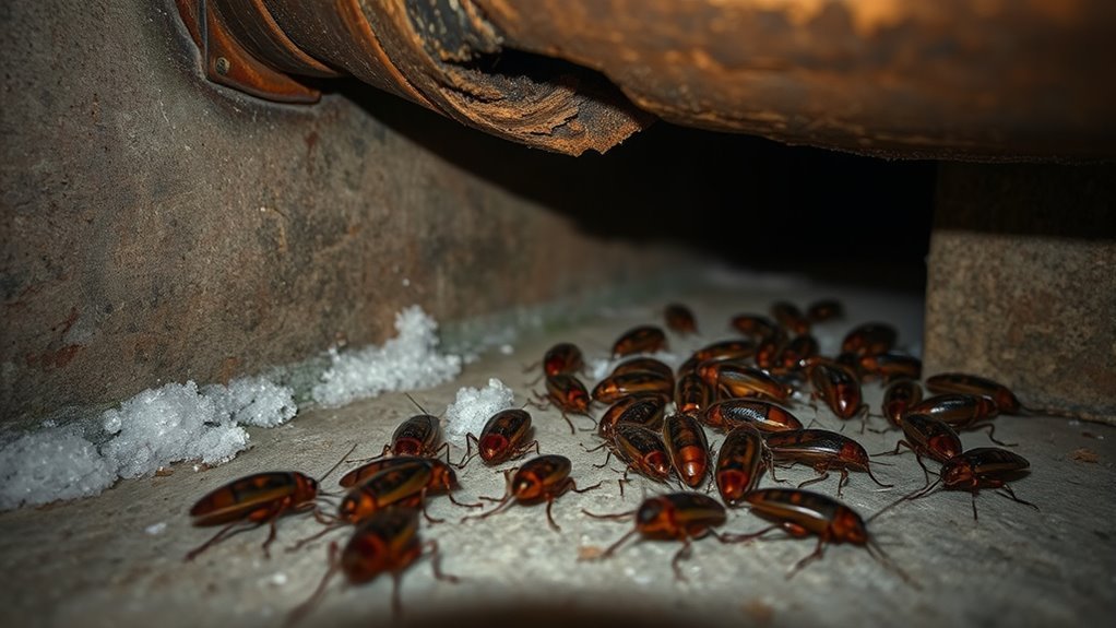 cockroaches endure winter cold