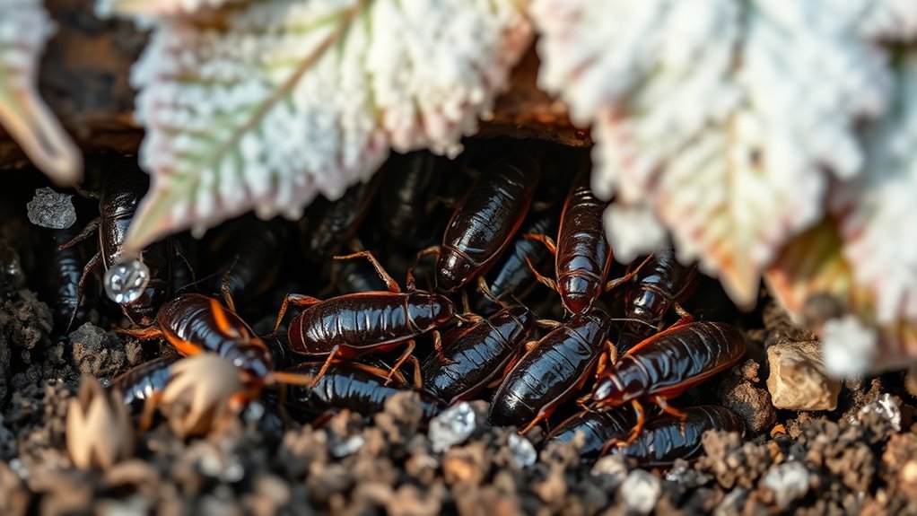 cockroaches seek indoor warmth