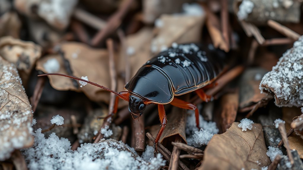cockroaches seek indoor warmth