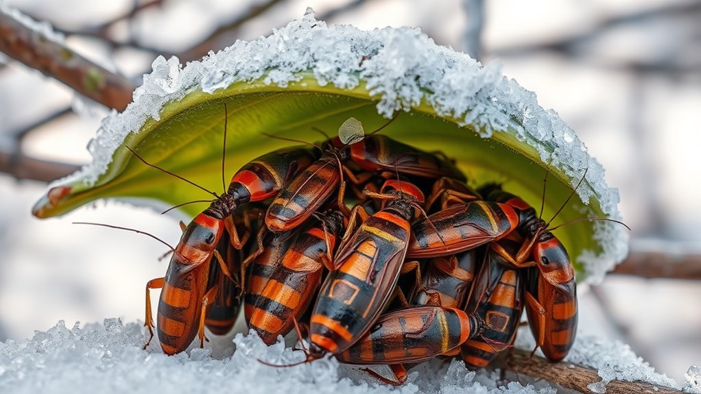 cockroaches seek warmth indoors