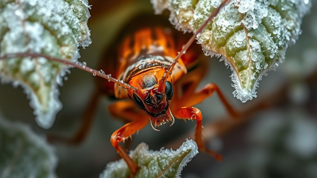 cockroaches slow metabolism winter