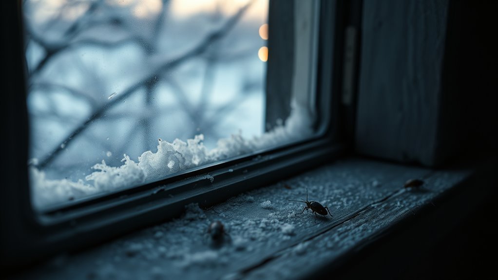 cockroaches survive cold indoors