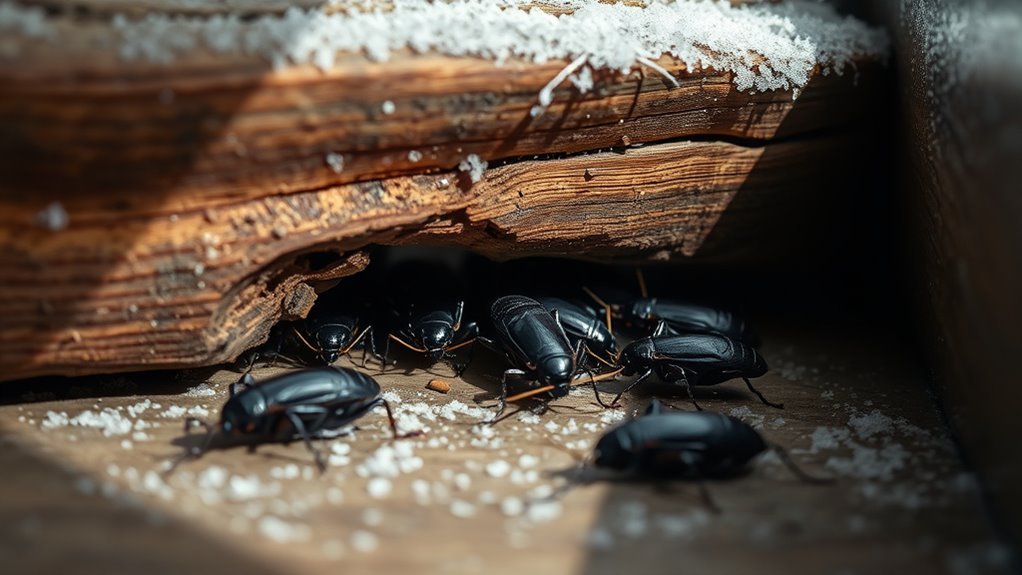 cockroaches survive cold winters