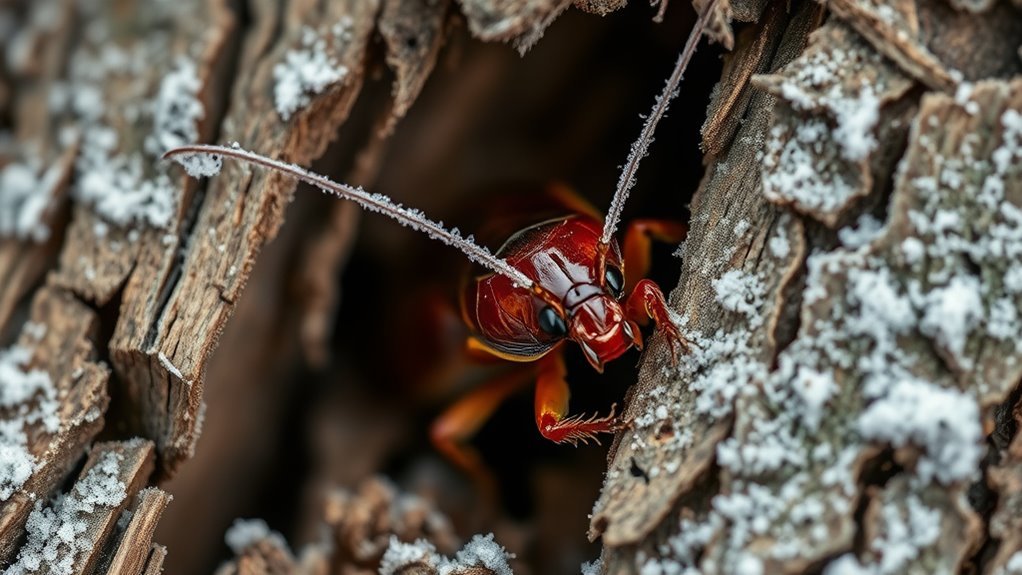 cockroaches survive winter indoors