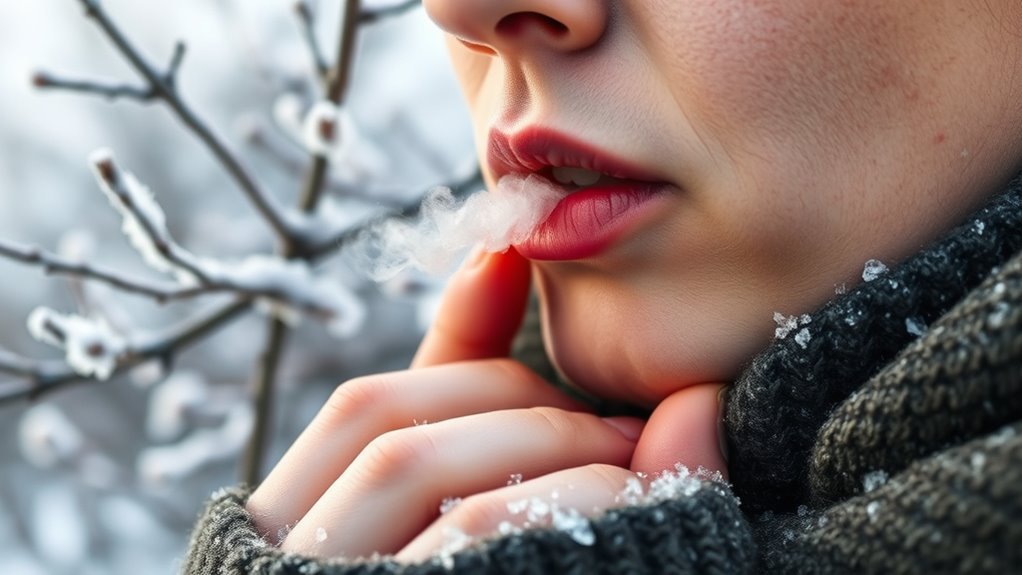 cold air dries throat