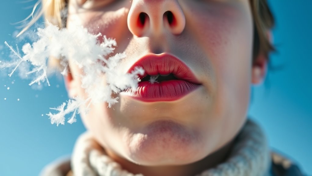 cold air dries throat