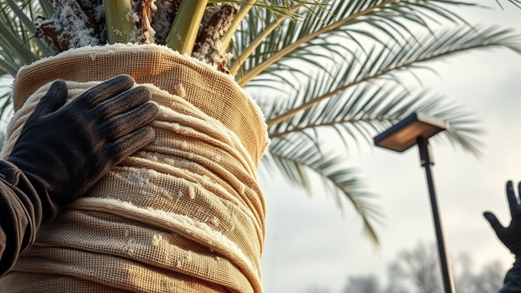 cold damage to palms