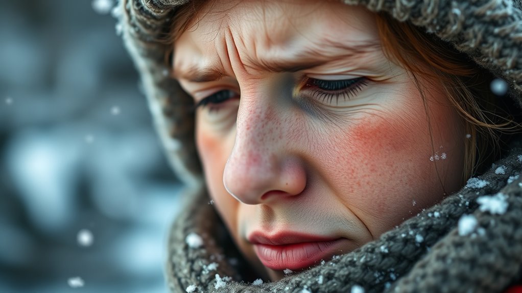 cold induced blood vessel constriction