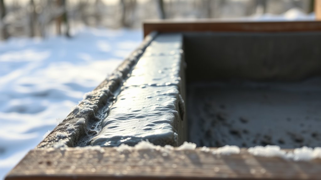 cold slows concrete curing