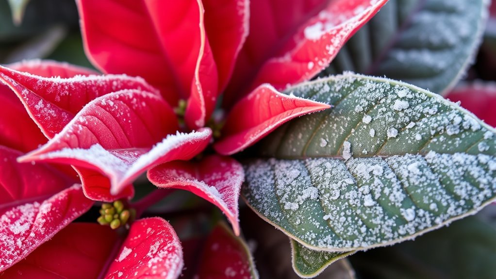 cold stress signs in poinsettias
