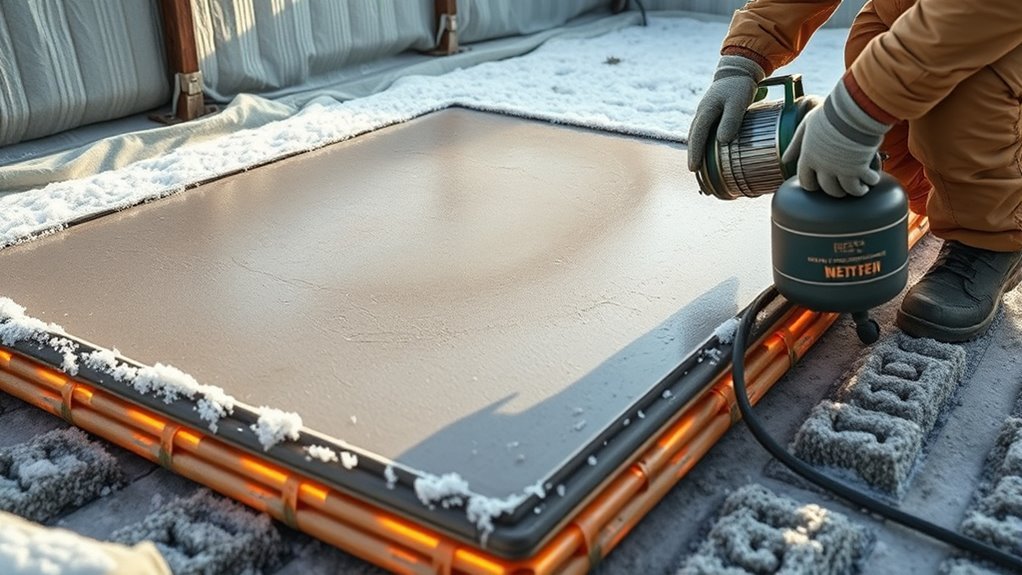 cold weather concrete curing