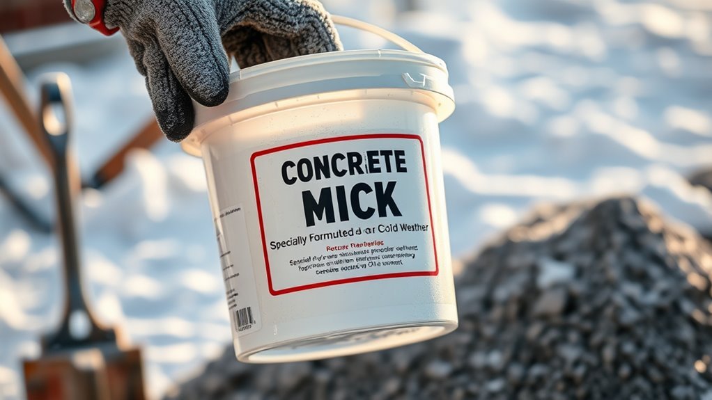 cold weather concrete mixing