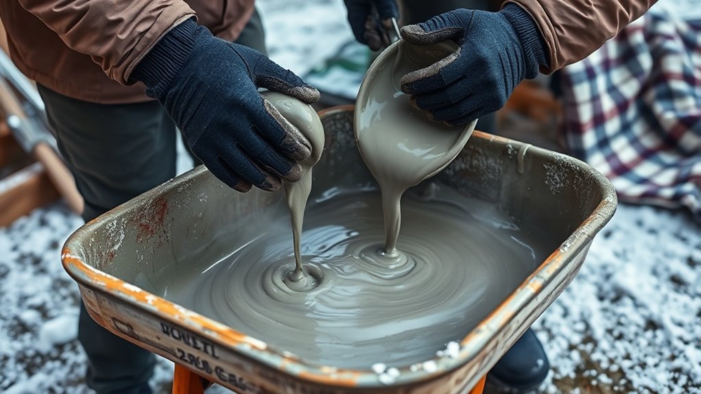 cold weather concrete pouring