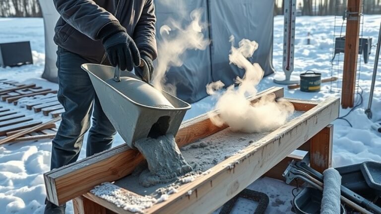 cold weather concrete pouring