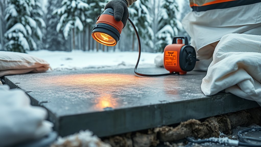 cold weather concrete pouring