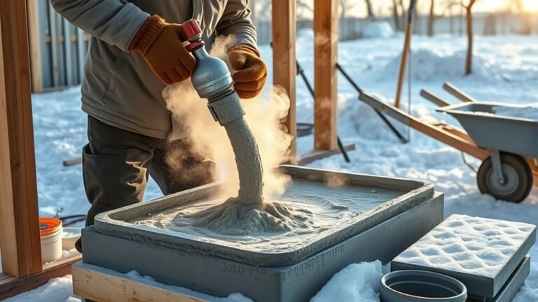 cold weather concrete pouring