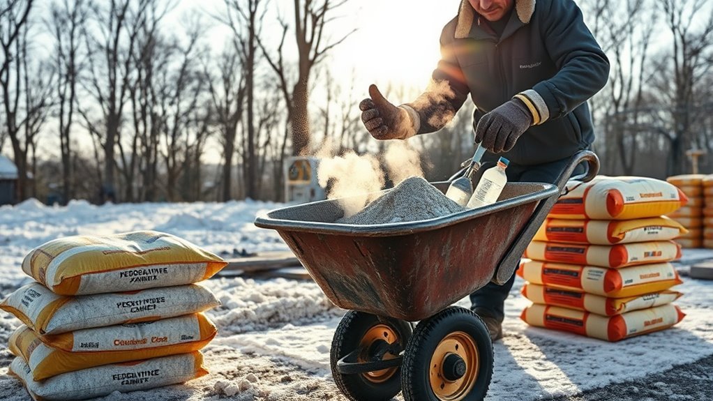 cold weather concrete preparation