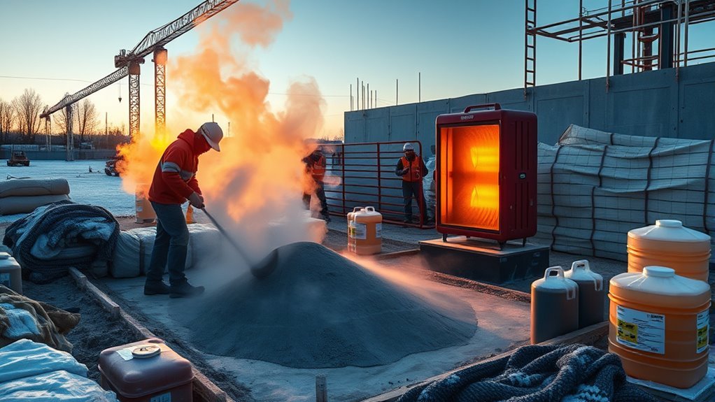 cold weather concrete preparation