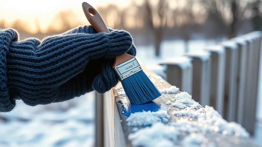 cold weather delays paint curing