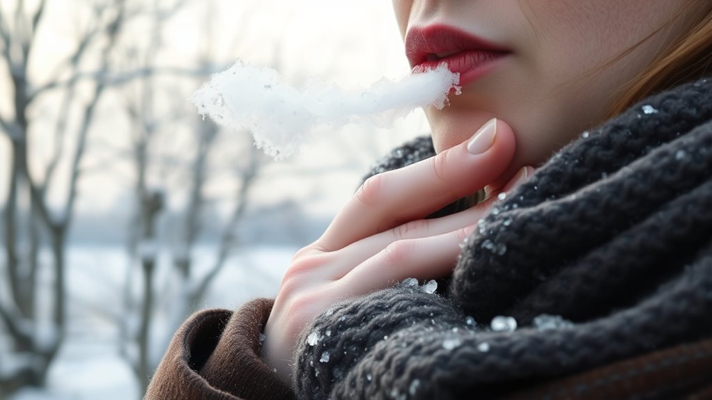 cold weather irritates throat