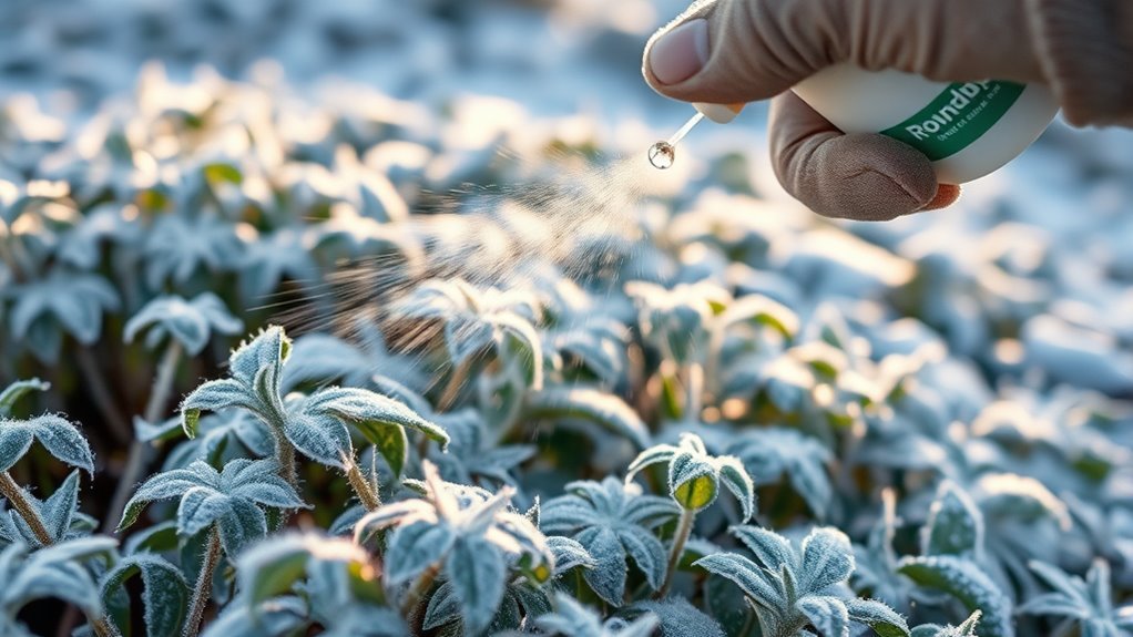 cold weather reduces glyphosate translocation