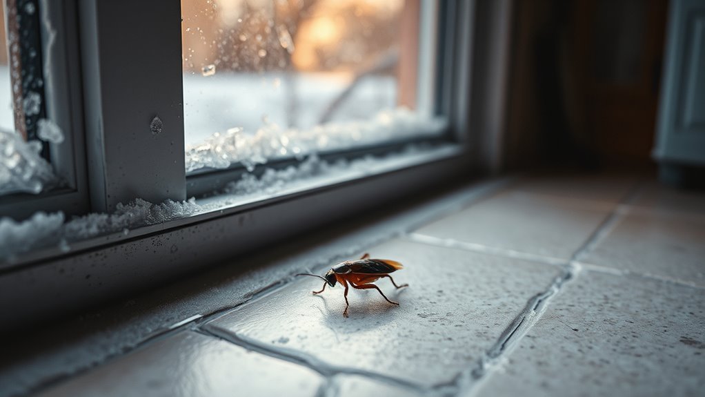 cold weather reduces roach populations