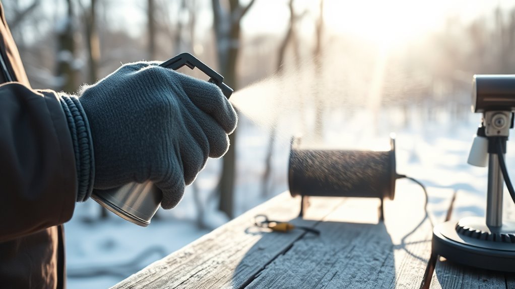cold weather spray painting tips