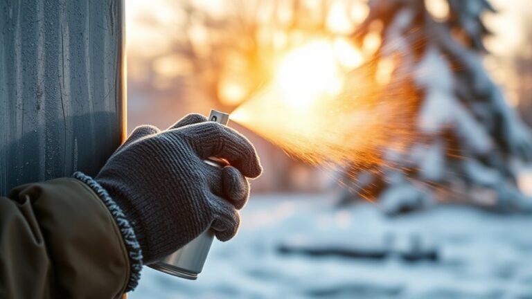 cold weather spray painting tips