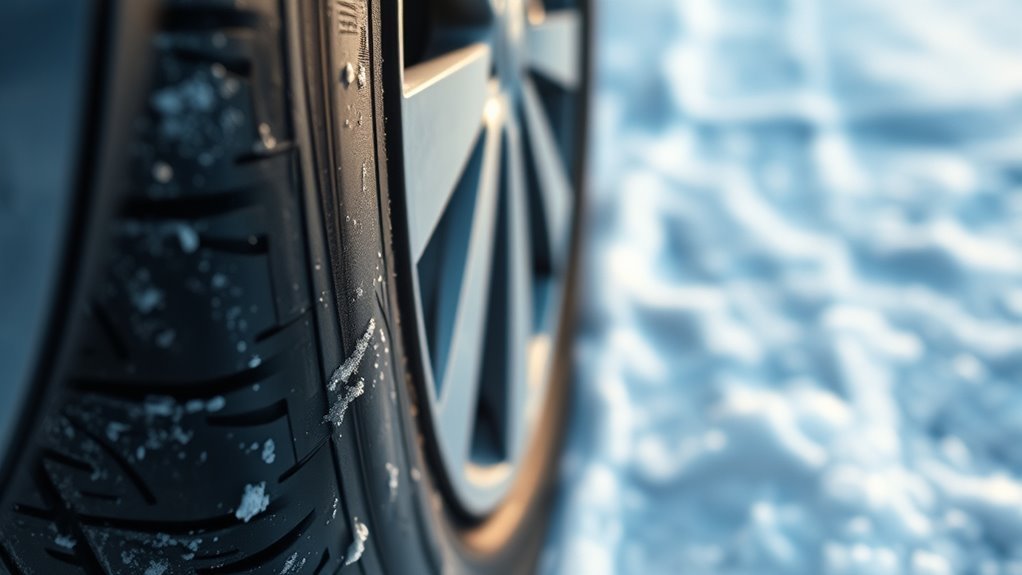cold weather stiffens tire rubber
