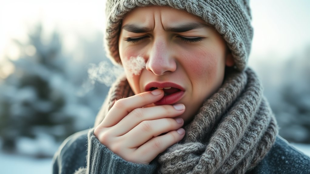 cold weather triggers throat pain