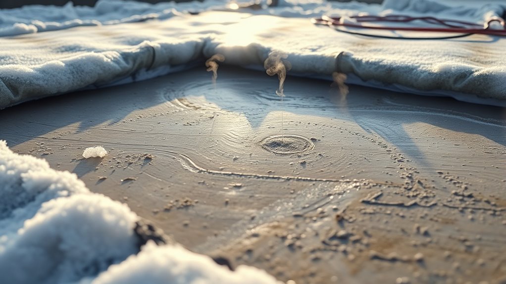 concrete curing in cold