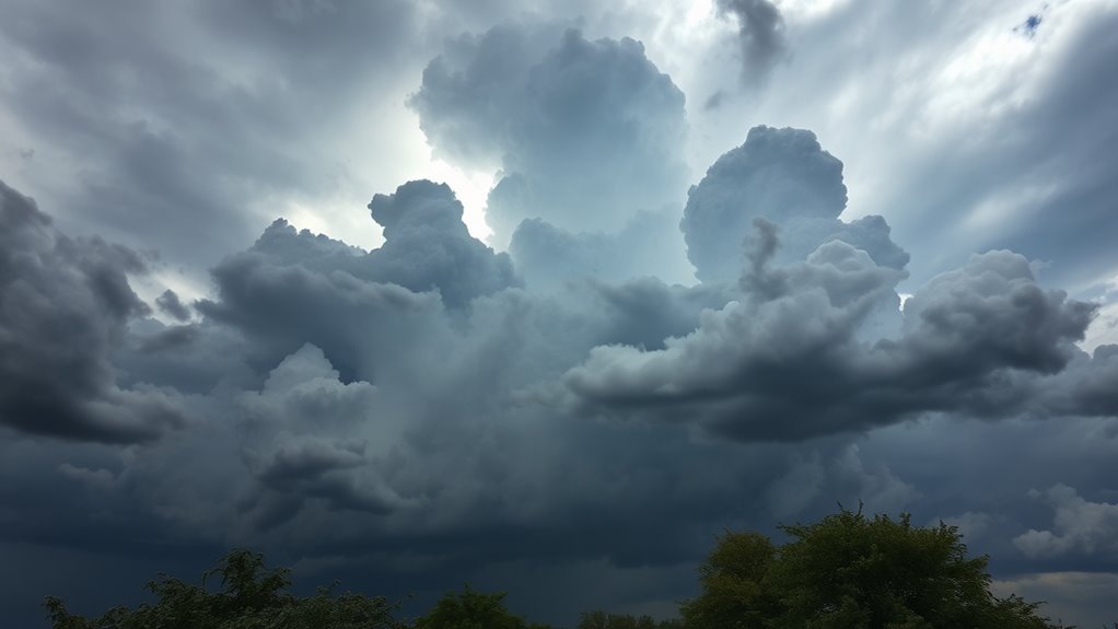 dark dense storm clouds