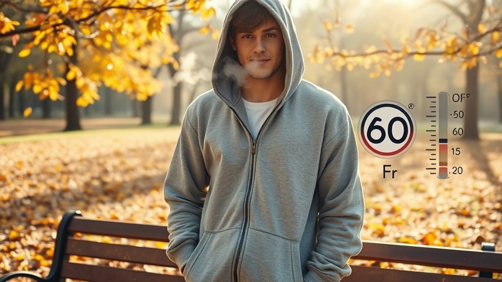 determining hoodie weather temperature