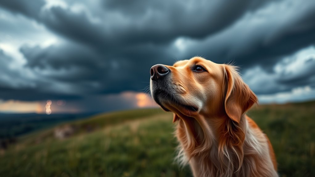 dogs detect approaching storms