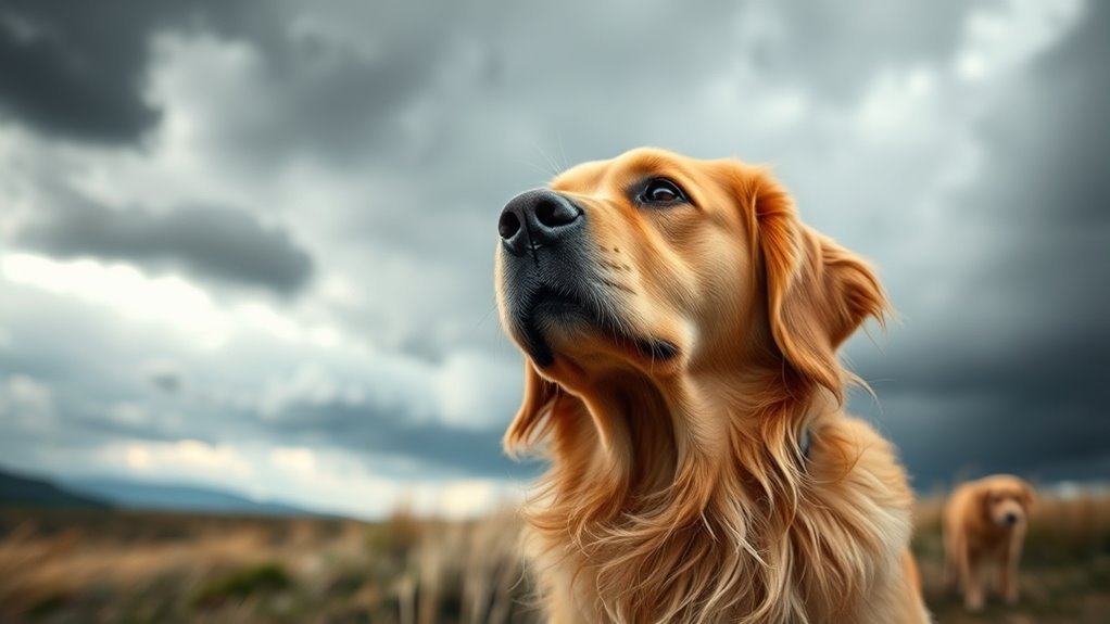 dogs sense approaching storms