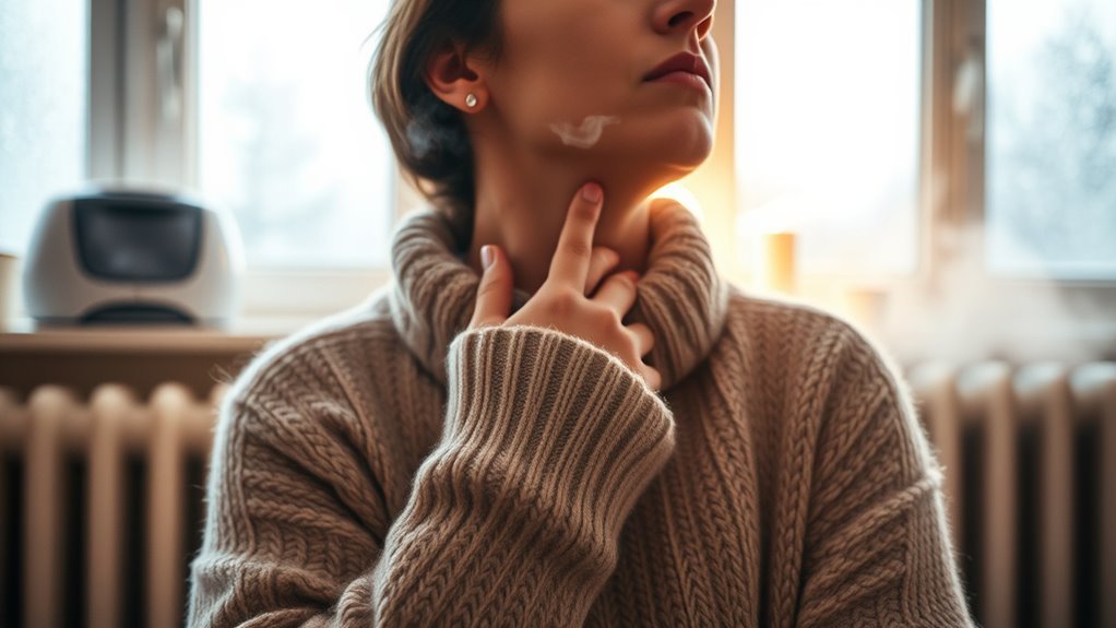 dry air irritates throat