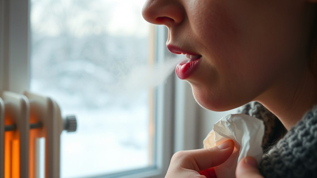 dry air worsens throat irritation