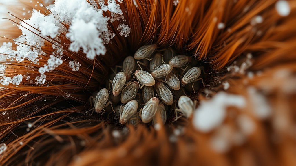 flea dormancy in cold