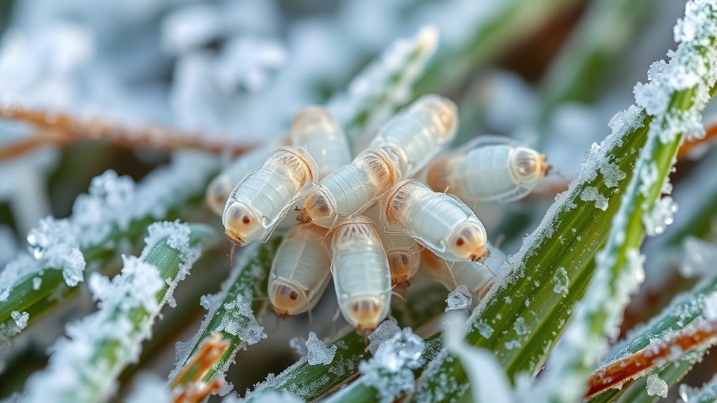 flea pupae cold tolerance