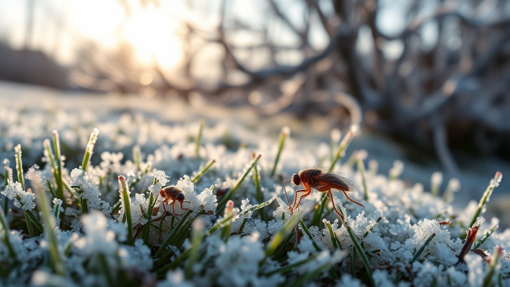 fleas perish in cold