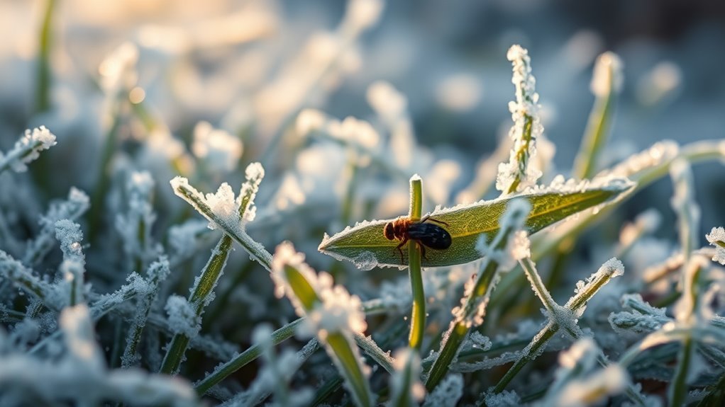 fleas survive cold indoors