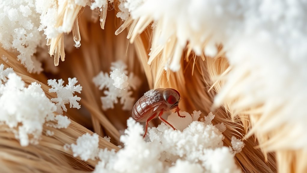 fleas survive cold temperatures