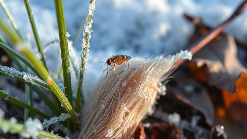 fleas survive winter indoors